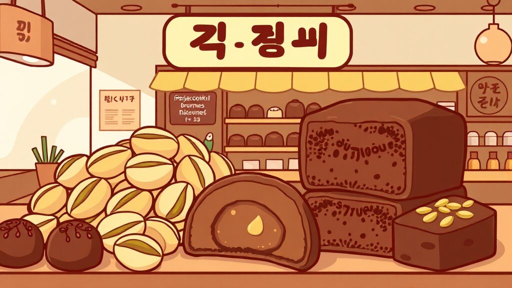 두쫀쿠 생산 및 유통 현황 (cartoon 스타일)