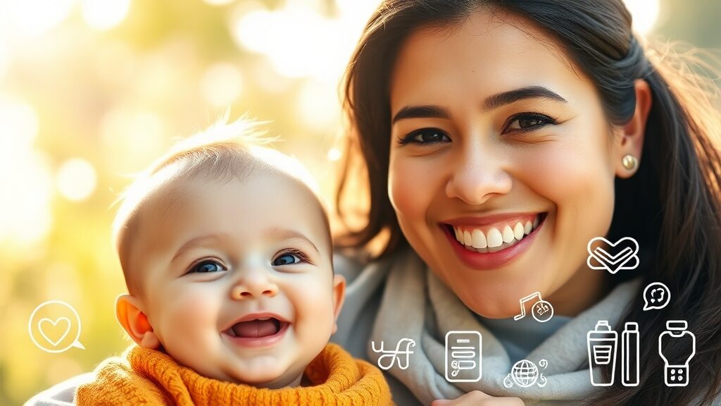 출산 및 육아, 더 많은 지원이 있어요! (realistic 스타일)