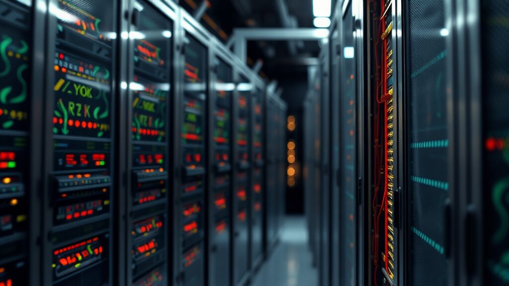 PC 메모리 가격 폭등! AI 서버 수요 급증, 지금 사야 할까? 전망 분석 4 AI 서버 수요 증가의 영향 (realistic 스타일)