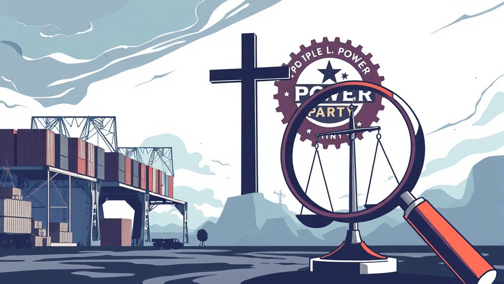 신천지, 국민의힘 당원 가입 지시 의혹 총정리: 정치 개입 논란 심층 분석 7 신천지 종교시설 관련 논란과 정치 개입 의혹 (illustration 스타일)