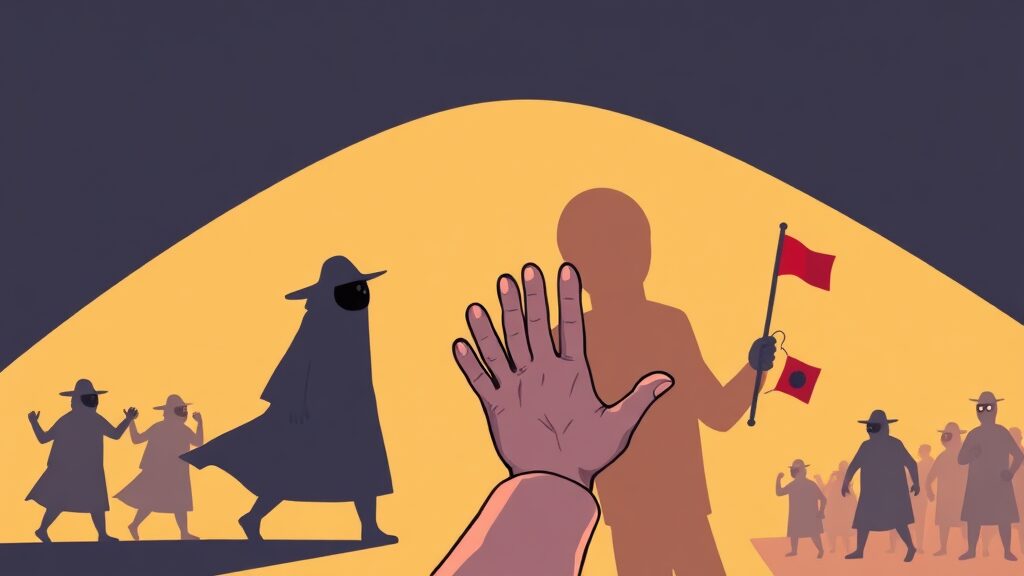 신천지, 국민의힘 당원 가입 지시 의혹 총정리: 정치 개입 논란 심층 분석 8 과거 유사 사례 및 법적 문제점 (cartoon 스타일)