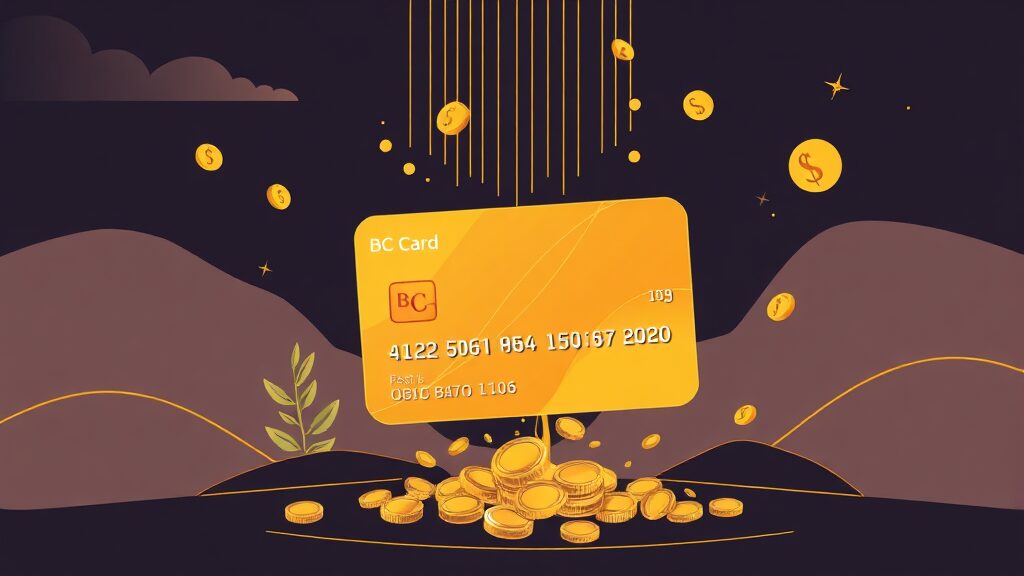 BC 바로카드 활용 꿀팁: 할인 극대화하기 (illustration 스타일)