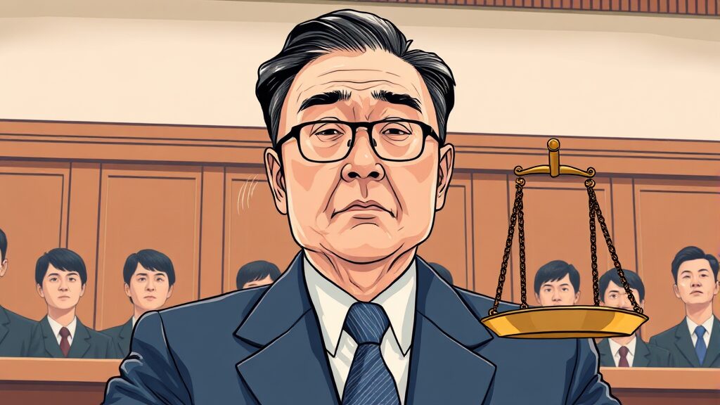 재판부 판단, 양형 이유 분석 (illustration 스타일)