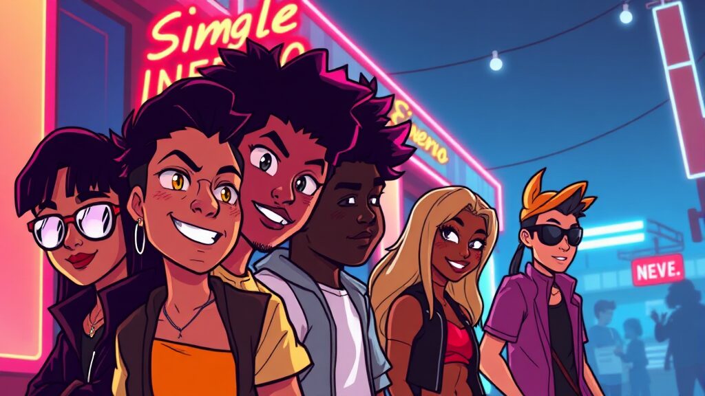 주요 등장인물 심층 분석 (cartoon 스타일)