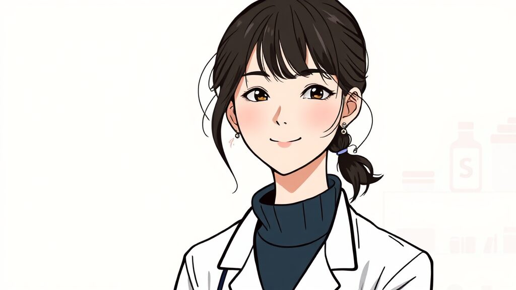 29기 약사 현숙, '나는 솔로' 출연 당시 모습 (illustration 스타일)