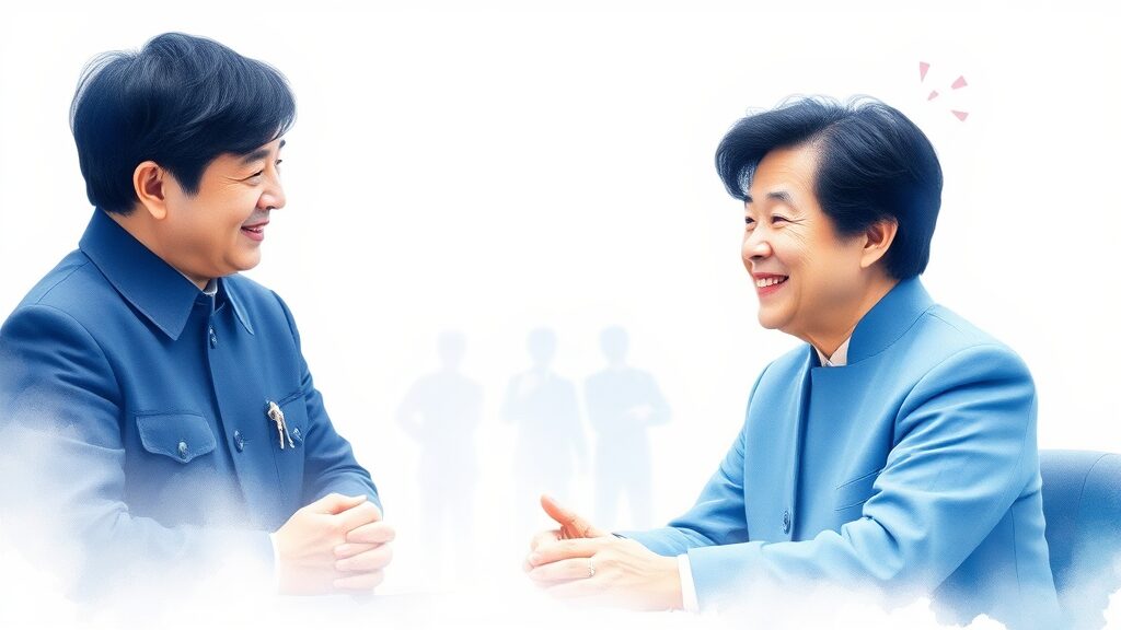 박근혜 전 대통령, 결정적 역할 (watercolor 스타일)