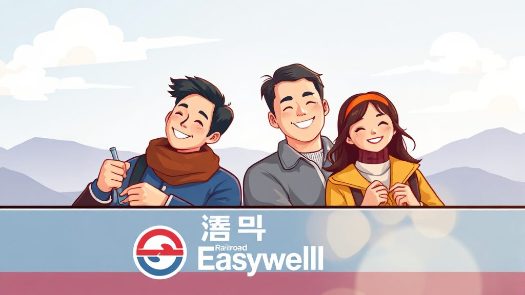 코레일 이지웰, 어떤 곳? (illustration 스타일)