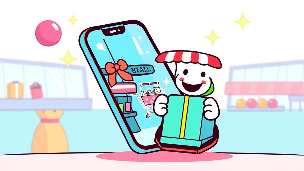 앱 활용 꿀팁! (cartoon 스타일)