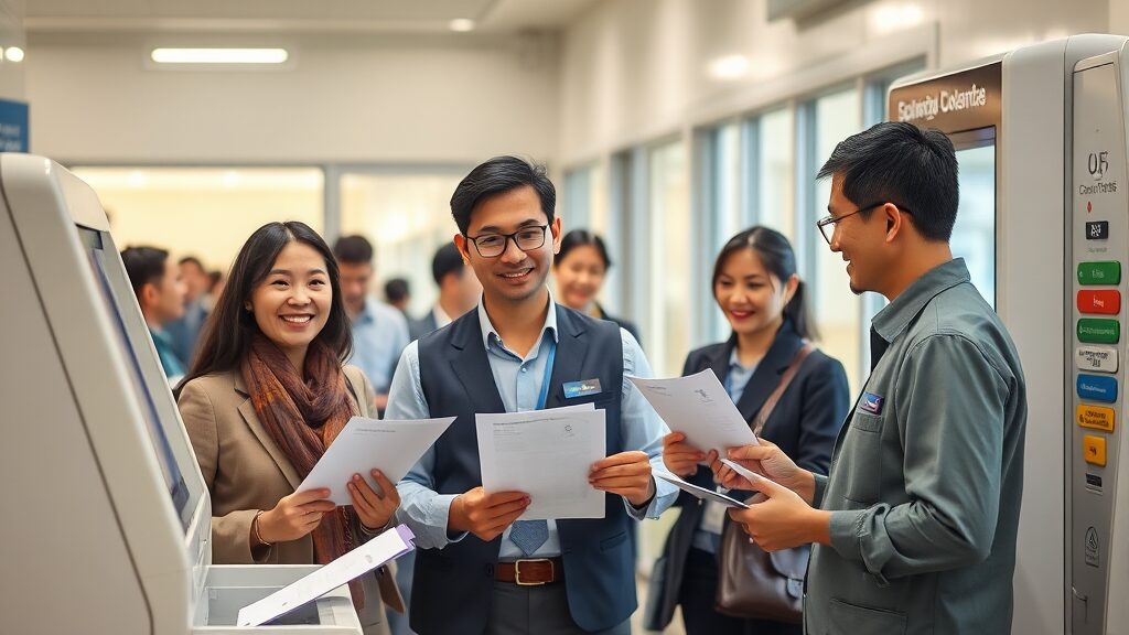 오프라인 발급 (방문 & 무인발급기) (realistic 스타일)