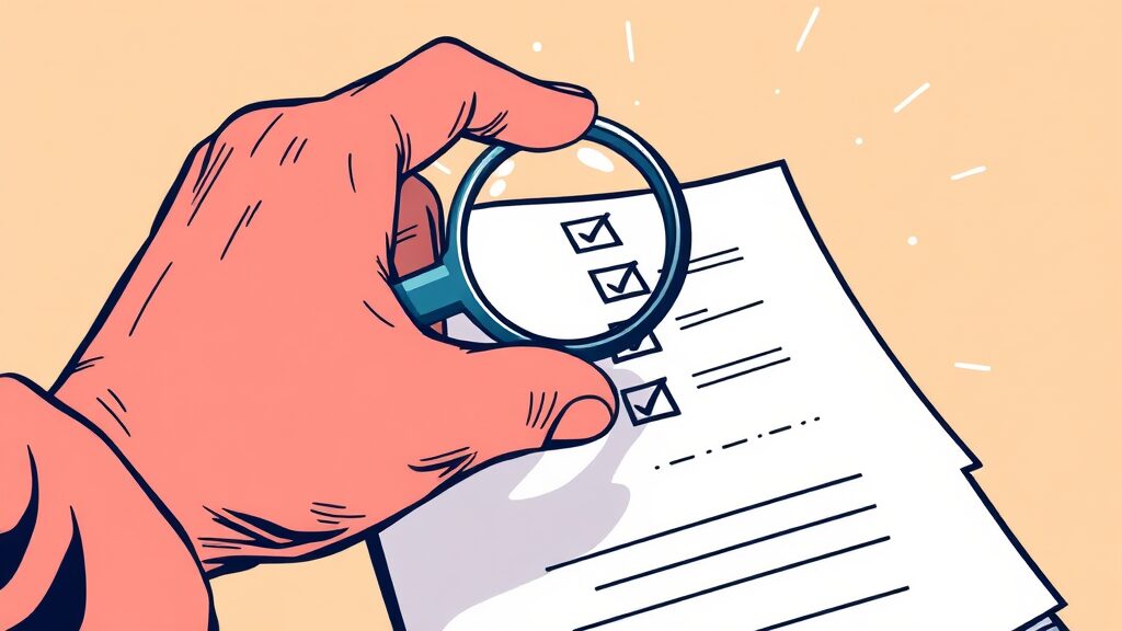 발급 전 필수 확인사항 (illustration 스타일)