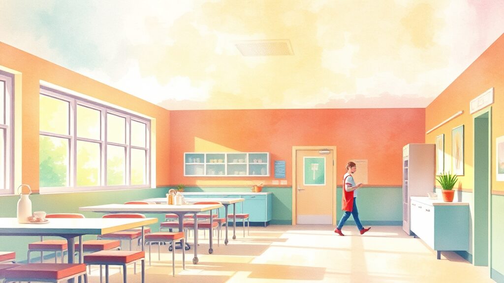 건강 및 안전 보장 강화 (watercolor 스타일)