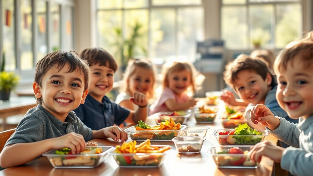 학교급식 기본계획 수립 의무화 (realistic 스타일)