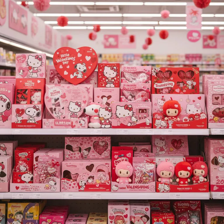 밸런타인데이 편의점 캐릭터 대전: 스누피,티니핑,키티 4 편의점에서 만나는 달콤한 유혹, 캐릭터 대전의 시작