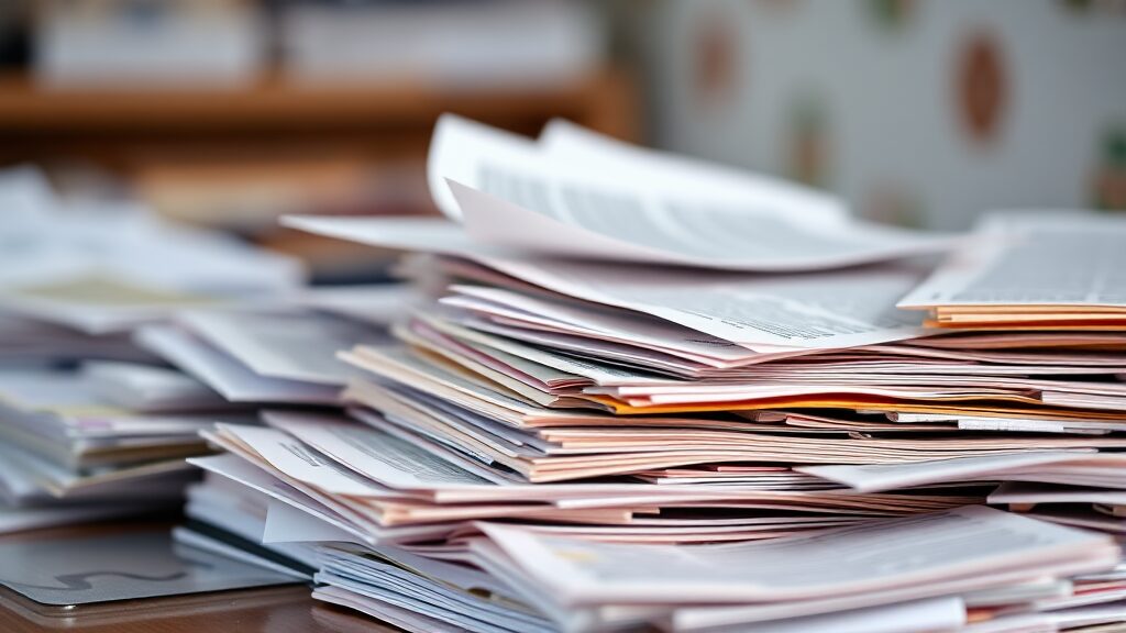 필요 서류, 마이데이터로 간편하게! (realistic 스타일)