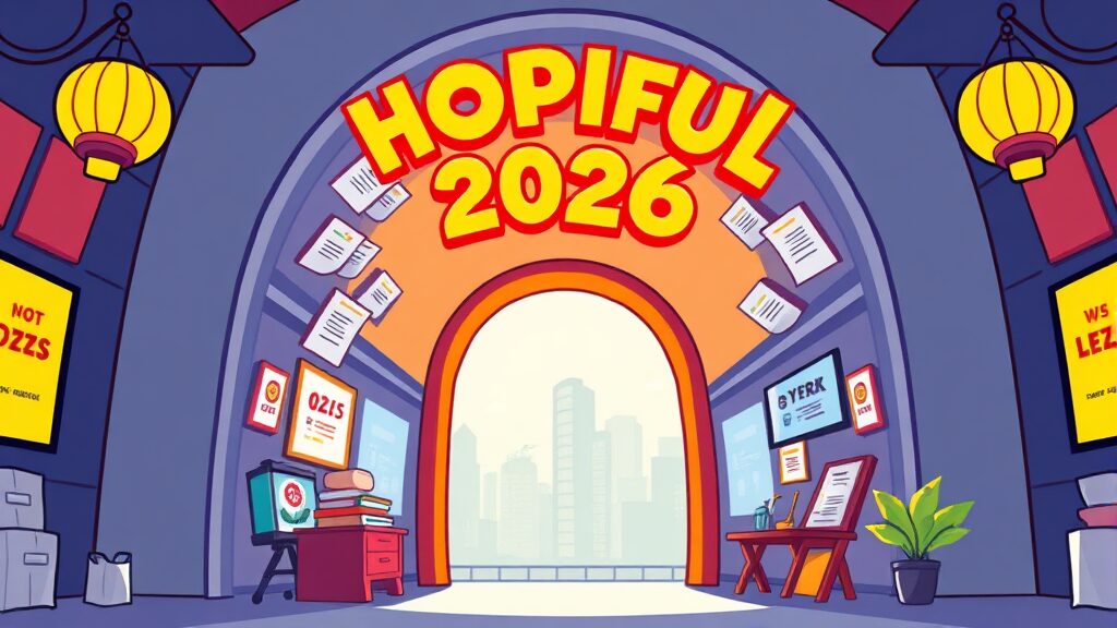 합격을 위한 준비 (cartoon 스타일)