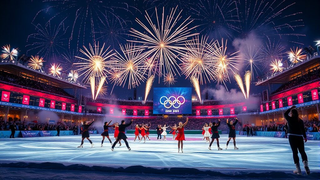 밀라노 동계올림픽 개막 (realistic 스타일)