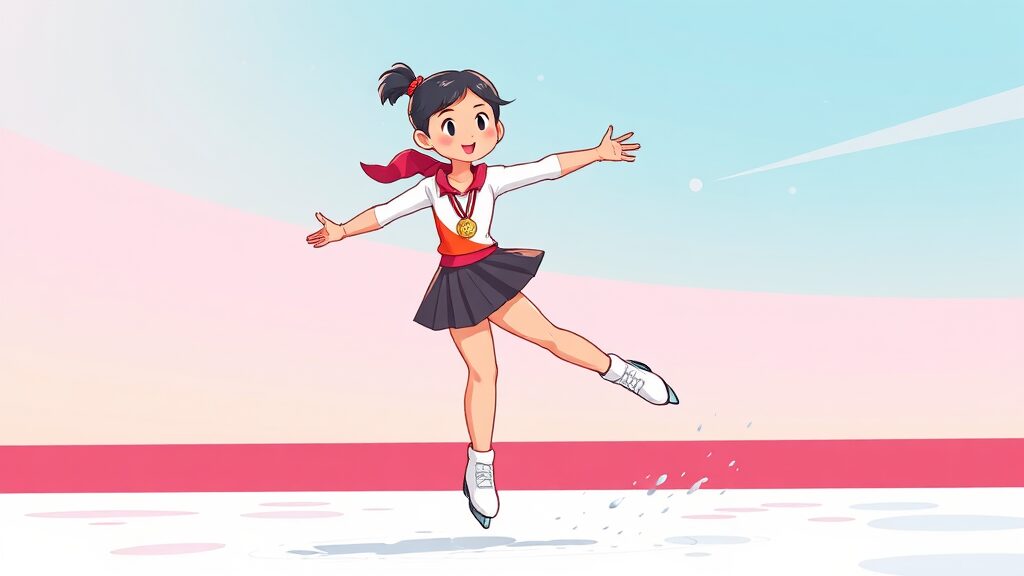 주니어 시절 활약 (cartoon 스타일)