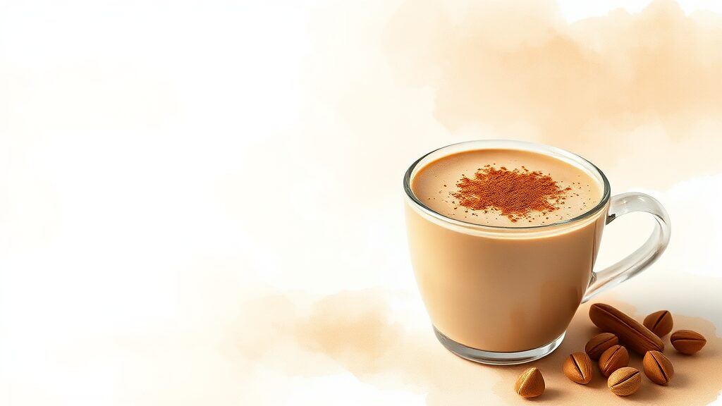 스타벅스 두바이 초콜릿 라떼 솔직 후기 및 평가 (watercolor 스타일)