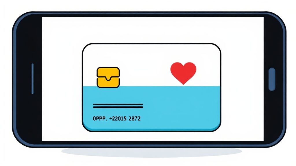 나에게 맞는 모바일 건강보험증 발급 방법은? (cartoon 스타일)