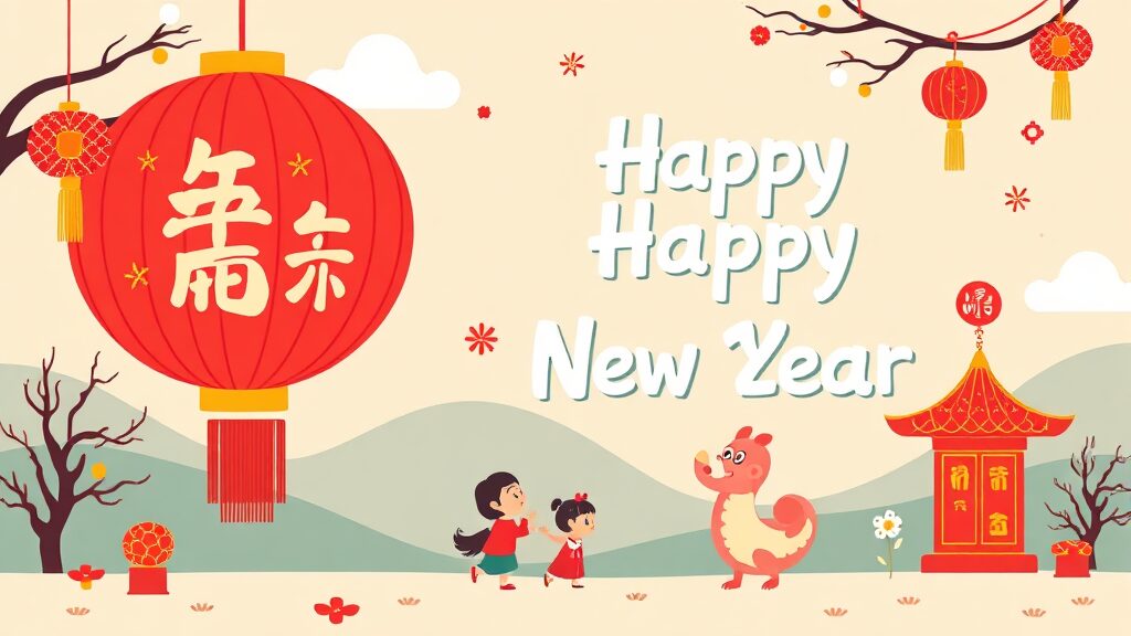 설날 인사말, 텍스트부터 이미지까지 활용법 총정리 (cartoon 스타일)