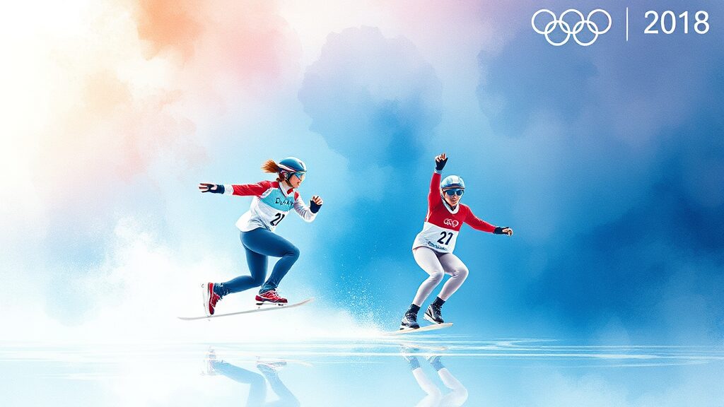 대한민국 선수단의 메달 현황 (watercolor 스타일)