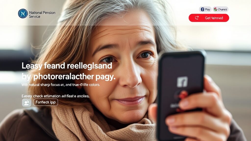 국민연금 예상수령액 조회, 어디서 어떻게 할까요? (realistic 스타일)