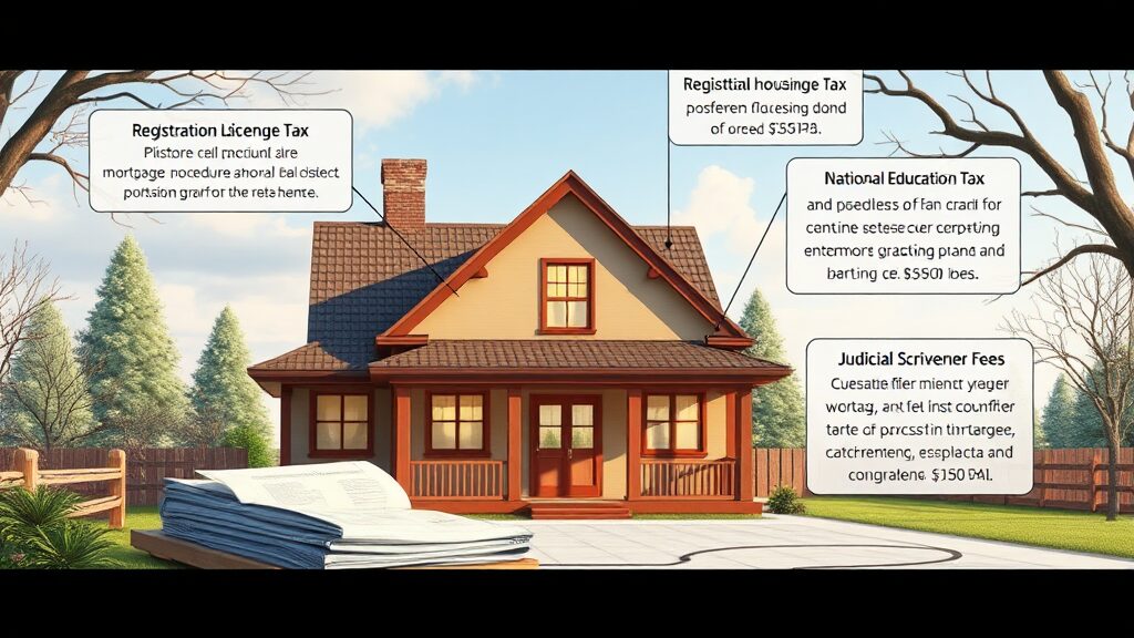 근저당 설정에 필요한 서류와 비용은? (realistic 스타일)