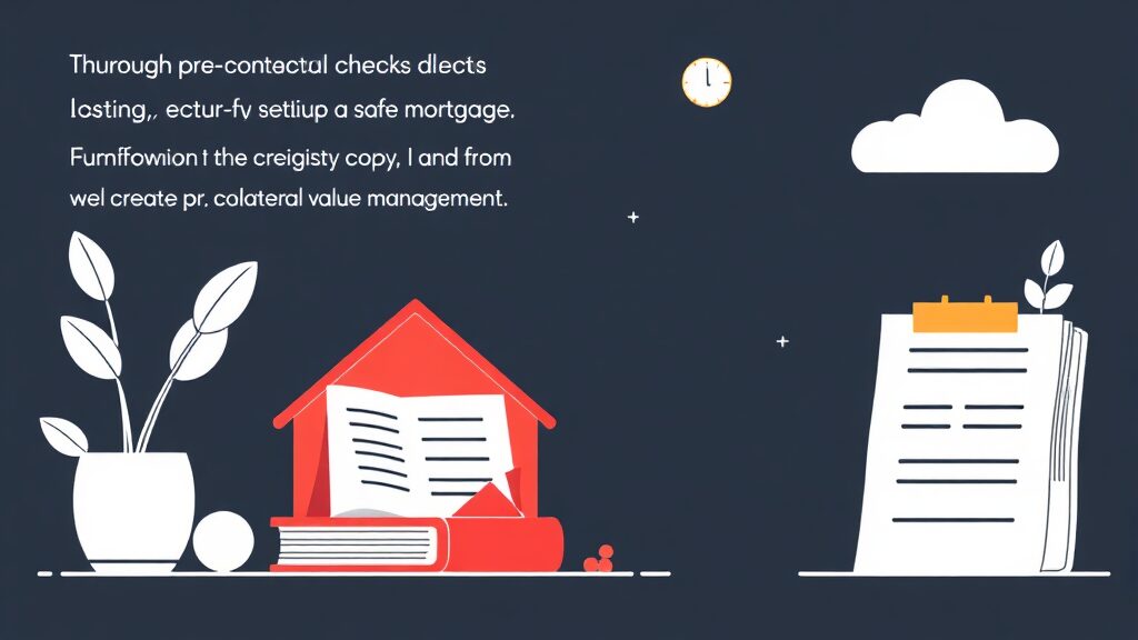 근저당 설정 시 꼭 알아야 할 유의사항 (illustration 스타일)