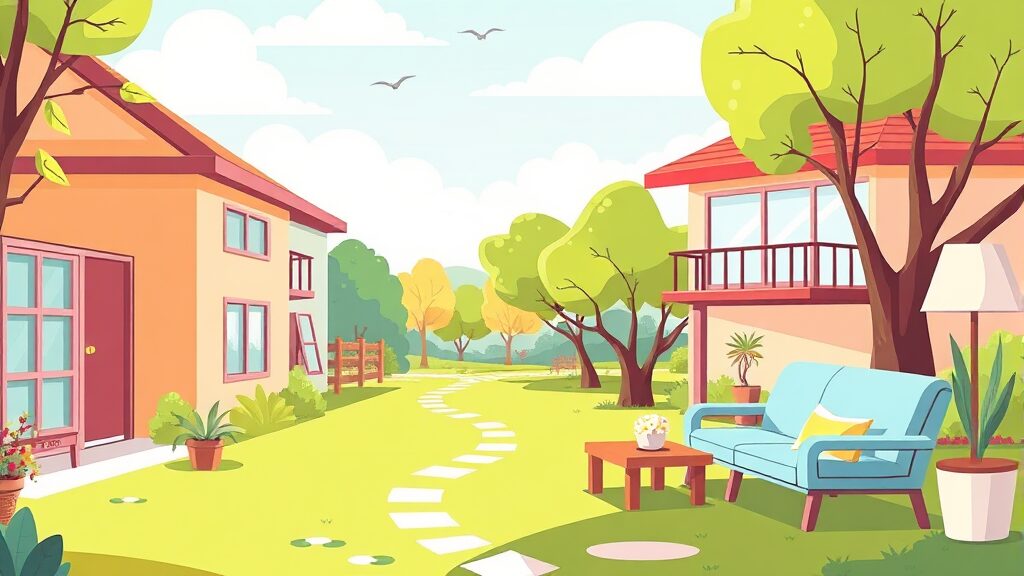 2026년 실버스테이 공급 예정지 (cartoon 스타일)