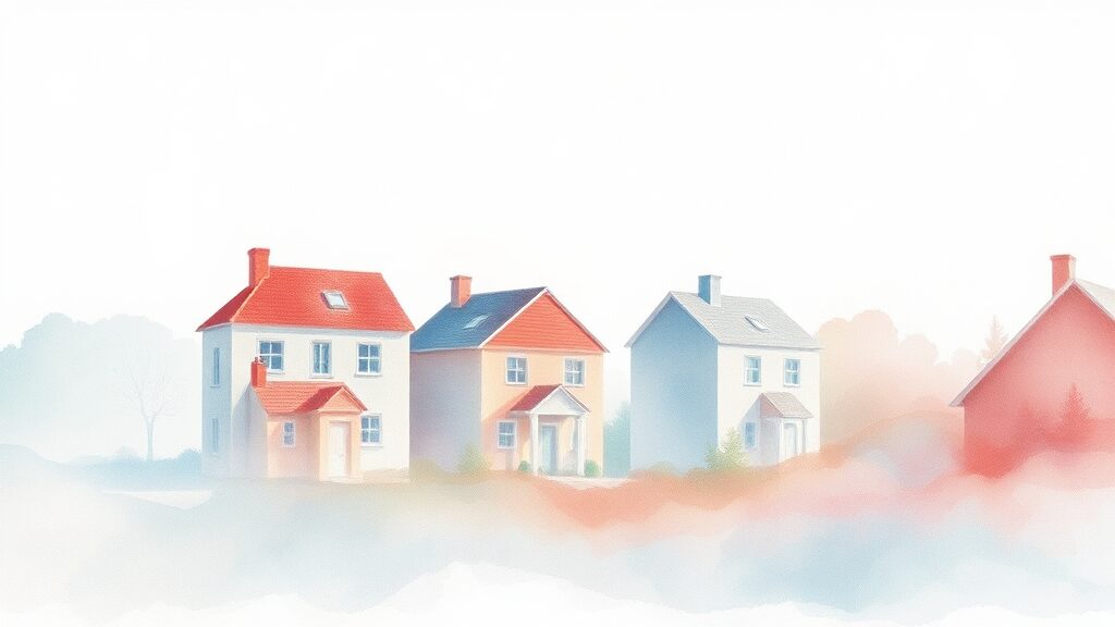 실버스테이와 실버타운, 무엇이 다를까요? (watercolor 스타일)