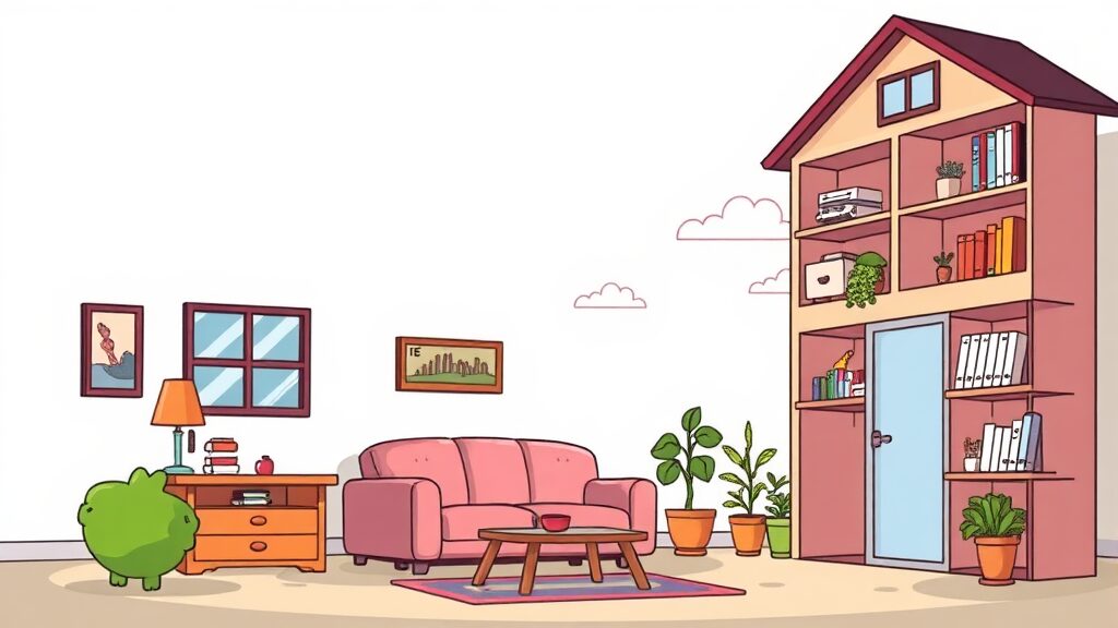 노후 아파트의 가치와 리스크: 20년차 이상 아파트 분석 (cartoon 스타일)