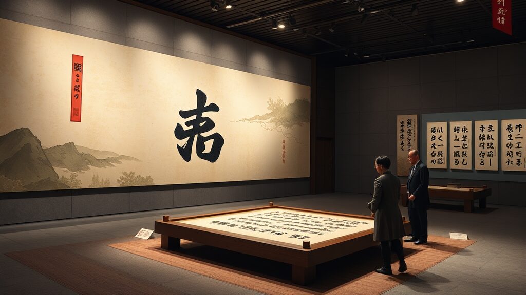 안중근 의사 유묵, 어디서 볼 수 있나? (realistic 스타일)