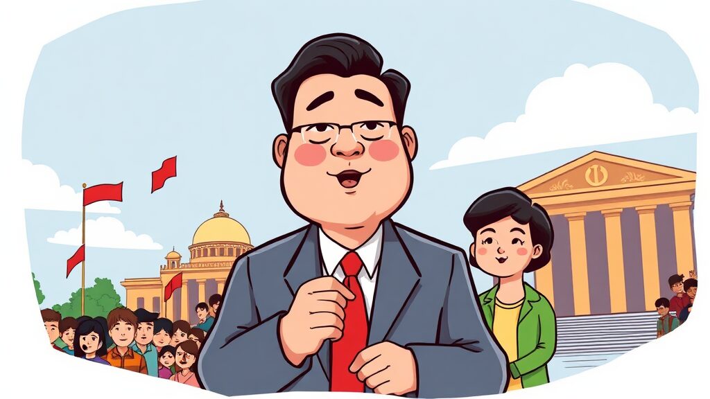 당정 불협화음, 무엇이 문제인가? (cartoon 스타일)