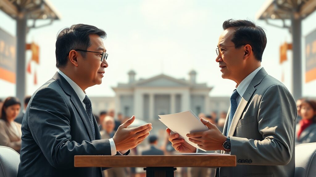 당정 갈등의 근본 원인: 정책 우선순위 충돌 (realistic 스타일)