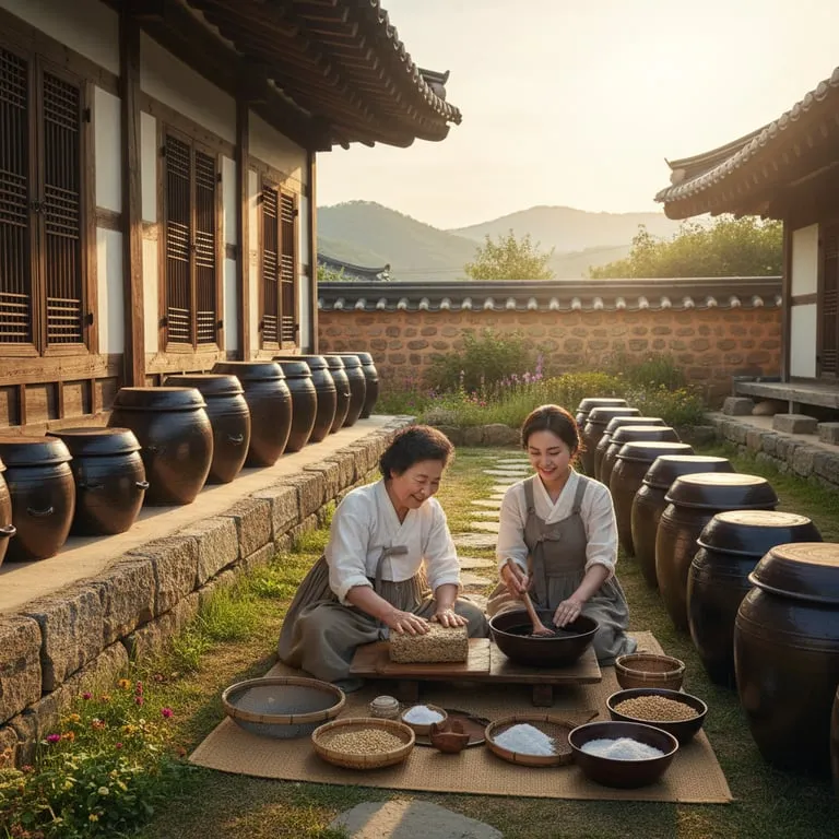 장 담그기 이후의 과정과 장 가르기