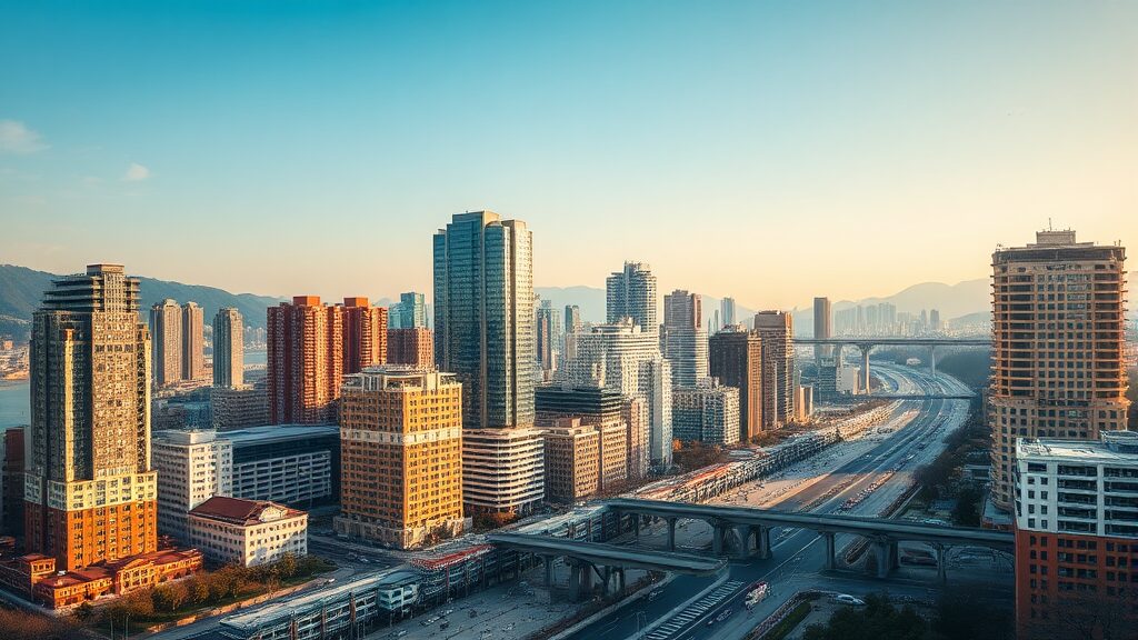 서울 아파트 시장의 현재와 미래 (realistic 스타일)