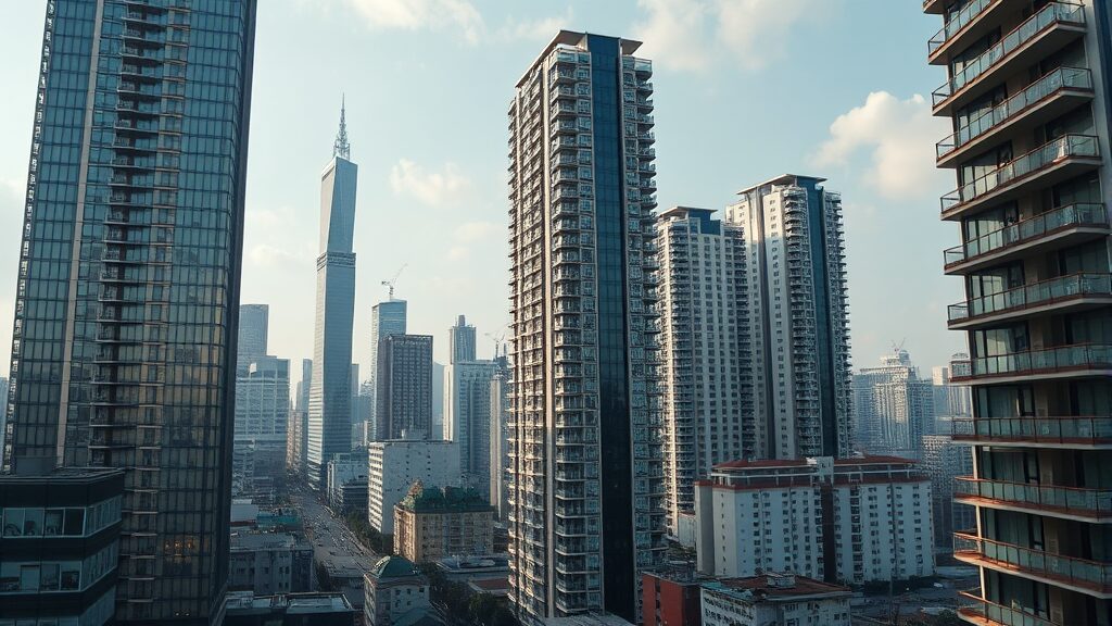 부동산 시장 양극화 현상과 대장 아파트의 의미 (realistic 스타일)