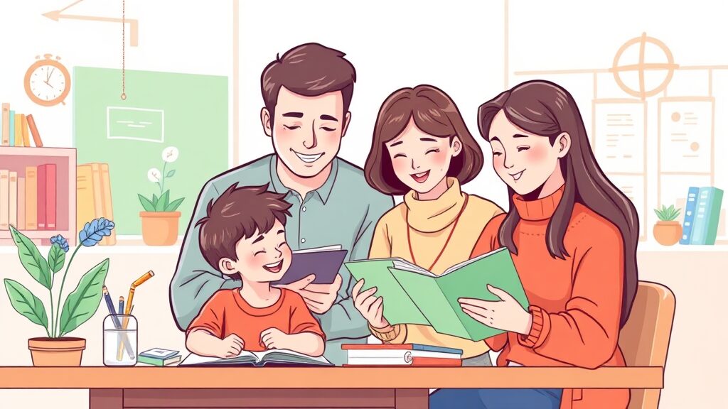 2026년 나이스 학부모서비스, 무엇을 할 수 있나요? (illustration 스타일)