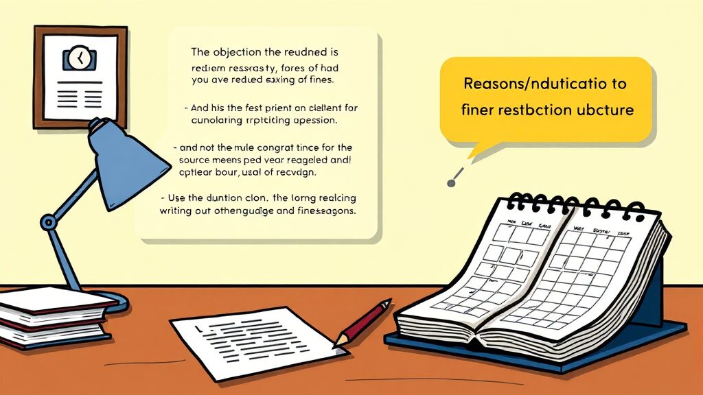과태료 감경 및 이의신청, 혹시 모를 함정은? (cartoon 스타일)