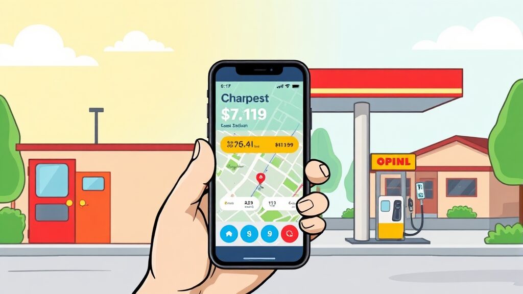 내 주변 가장 싼 주유소, 오피넷으로 한눈에 찾기 (cartoon 스타일)