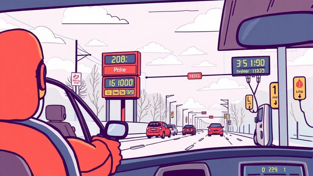 오피넷으로 알아보는 지역별 유가 시세와 가격 비교 (illustration 스타일)