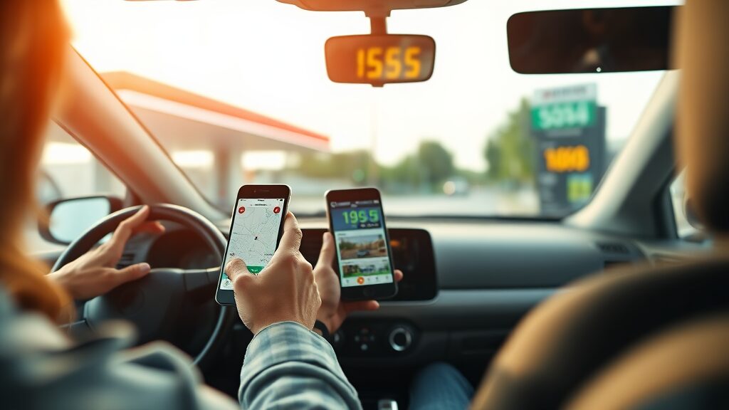 오피넷, 단순 가격 비교를 넘어선 스마트한 주유 솔루션 (realistic 스타일)