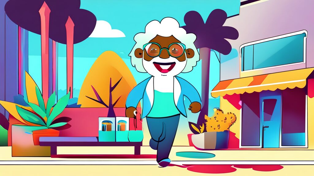 노인 일자리 사업의 종류와 참여 혜택 상세 안내 (cartoon 스타일)