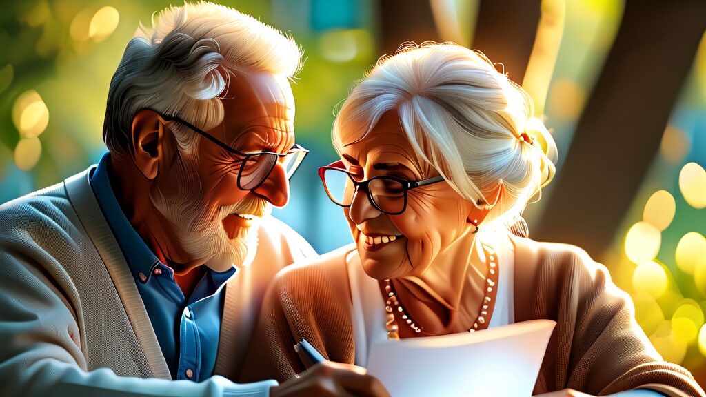 기초연금 신청 절차 및 심사 과정 (realistic 스타일)