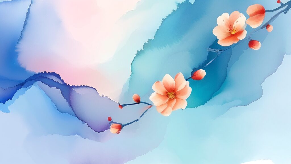 경선 방식과 향후 일정 (watercolor 스타일)