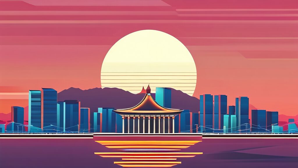 서울시장 선거, 승리를 위한 전략 (illustration 스타일)