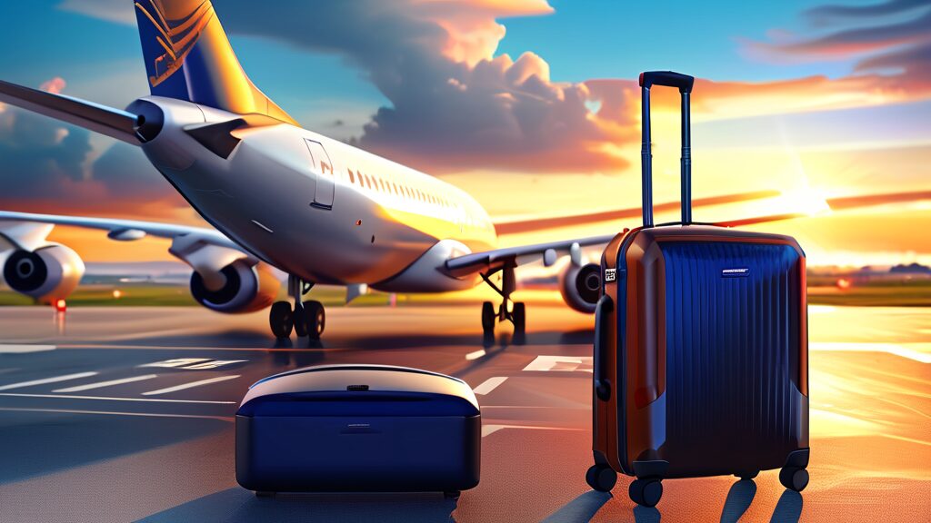 항공사별 규정 확인은 필수! (realistic 스타일)