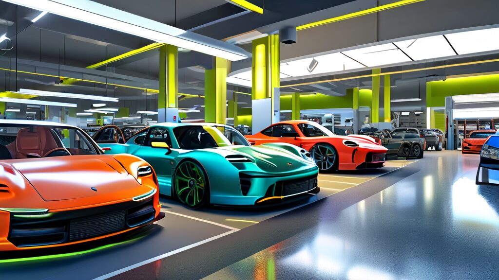 친환경차 보급 증가와 정비 인프라 부족 현황 (realistic 스타일)